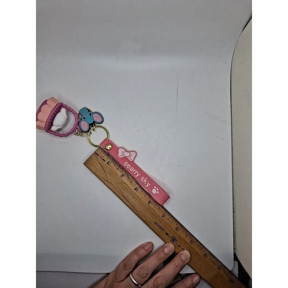 Sanrio cinnamonroll silicone wristlet keychain